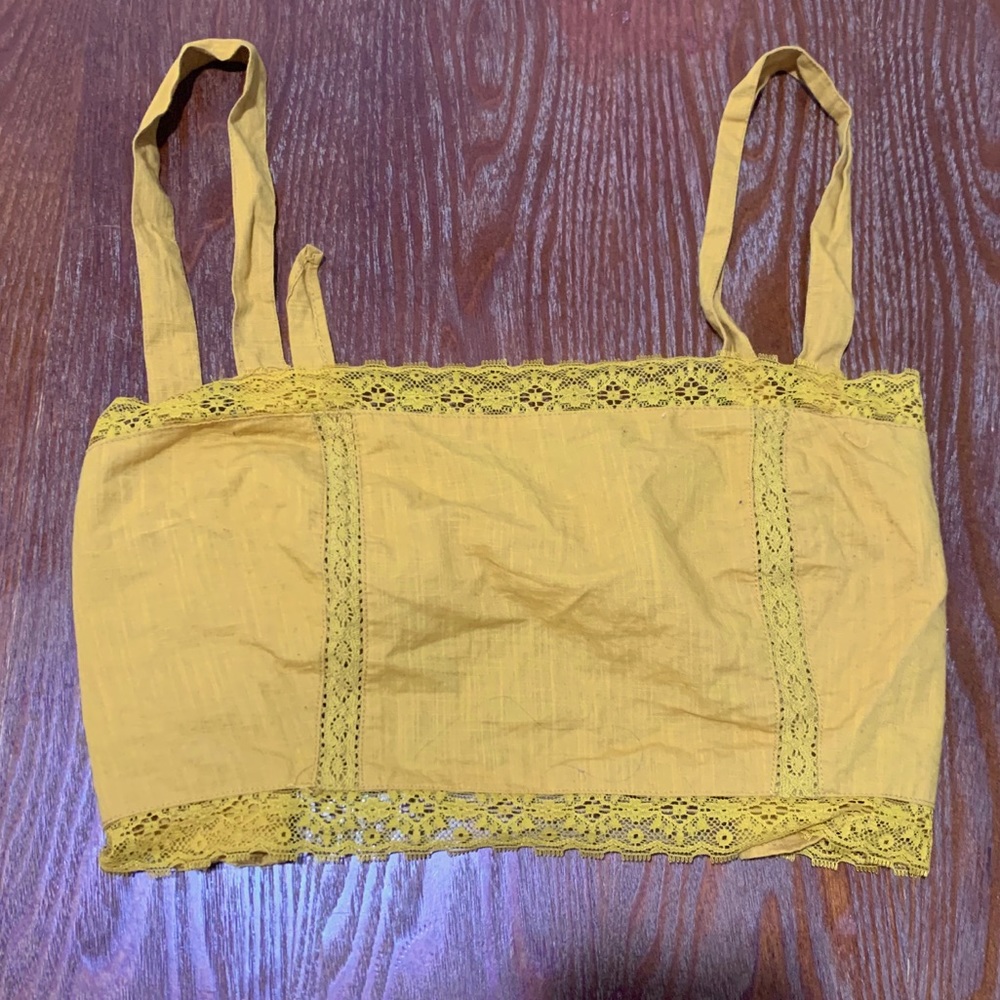 Urban Outfitters Gold Crop Top